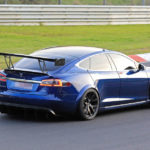 Tesla Model S With Crazy Aero Modifications Spotted At Nurburgring